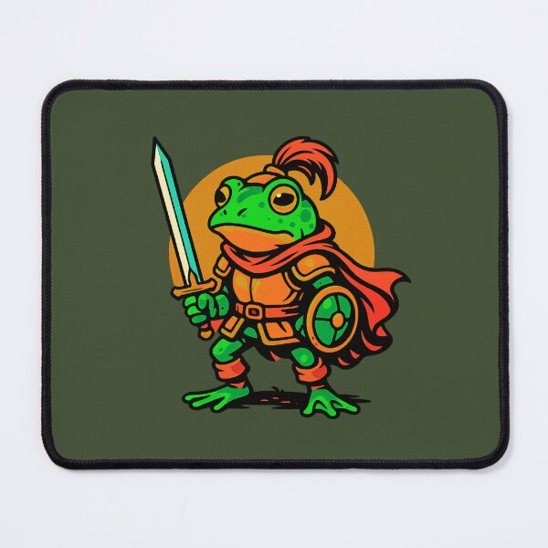 Item preview, Frog Knight – Bold Retro Fantasy RPG Character Design designed and sold by TenkaTees.
