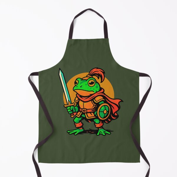 Item preview, Frog Knight – Bold Retro Fantasy RPG Character Design designed and sold by TenkaTees.