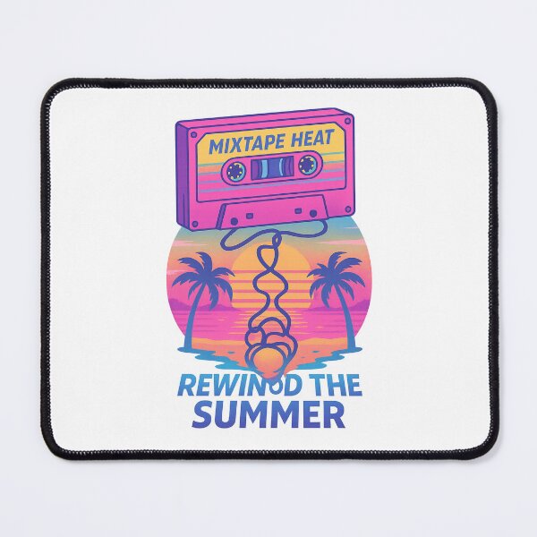 Item preview, Mixtape Heat – Rewind the Summer Tee | Retro Beach Cassette Aesthetic designed and sold by Laugh & Rewind .