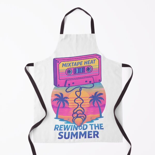 Item preview, Mixtape Heat – Rewind the Summer Tee | Retro Beach Cassette Aesthetic designed and sold by Laugh & Rewind .