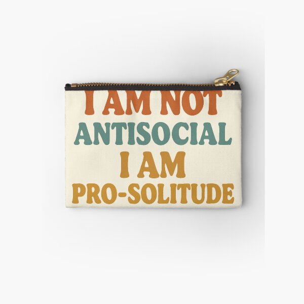 Item preview, I Am Not Antisocial I Am Pro-Solitude - Retro Cozy Introvert T-Shirt designed and sold by TenkaTees.