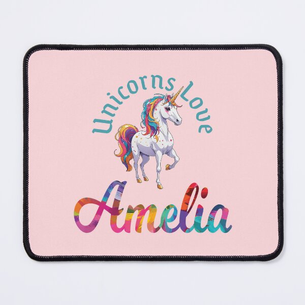 Item preview, Unicorns Love Amelia designed and sold by ComicKitsch.