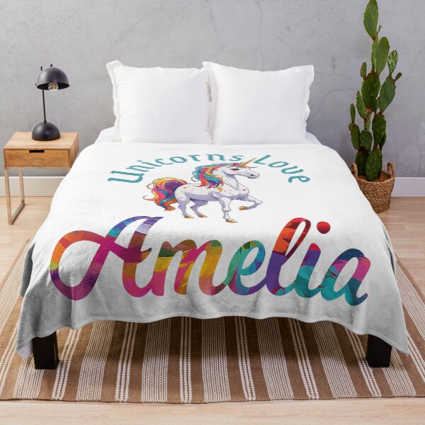 Item preview, Unicorns Love Amelia designed and sold by ComicKitsch.