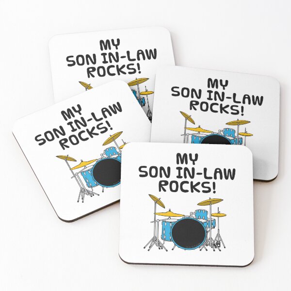 Item preview, My Son In-Law Rocks, Drummer Musician Funny designed and sold by doodlerob.
