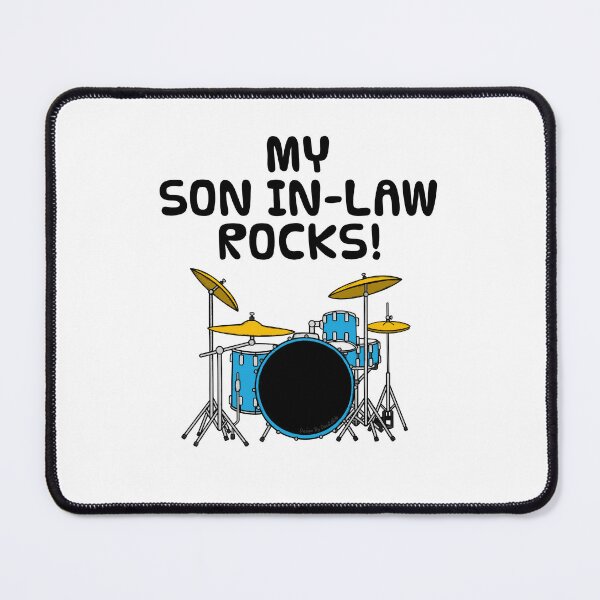 Item preview, My Son In-Law Rocks, Drummer Musician Funny designed and sold by doodlerob.