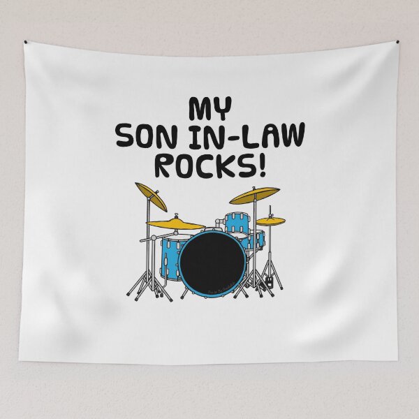 Item preview, My Son In-Law Rocks, Drummer Musician Funny designed and sold by doodlerob.