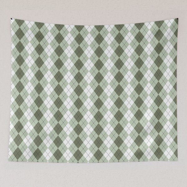 Item preview, Green Argyle Preppy Diamonds All Over designed and sold by Feeling Artsy.