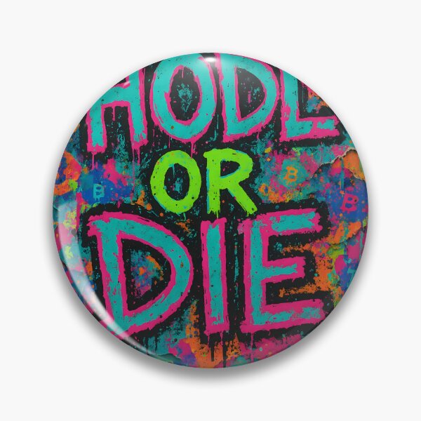 Artikelvorschau, HODL OR DIE – Neon Bitcoin Graffiti entworfen und verkauft von oneof21million.