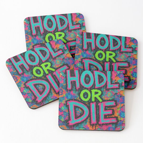 Artikelvorschau, HODL OR DIE – Neon Bitcoin Graffiti entworfen und verkauft von oneof21million.