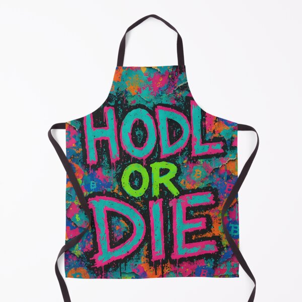 Artikelvorschau, HODL OR DIE – Neon Bitcoin Graffiti entworfen und verkauft von oneof21million.