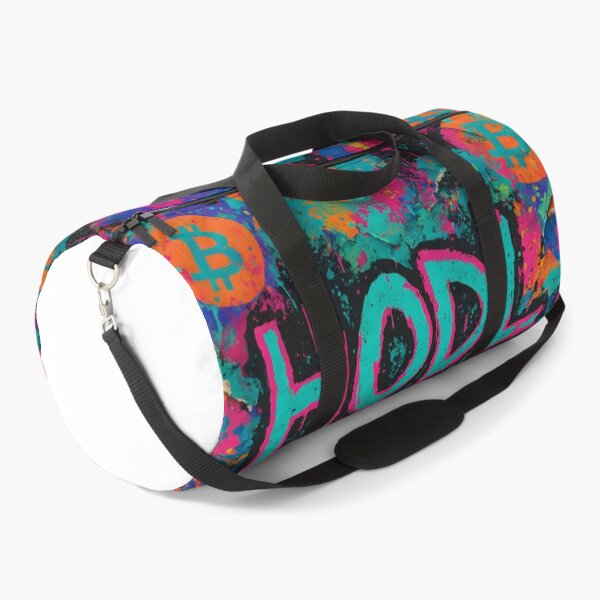 Item preview, HODL OR DIE – Neon Bitcoin Graffiti designed and sold by oneof21million.