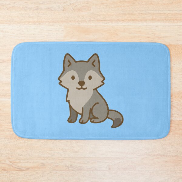 Item preview, Freya the Wolf - Adorable Kawaii Wolf designed and sold by PatchAndPetal.