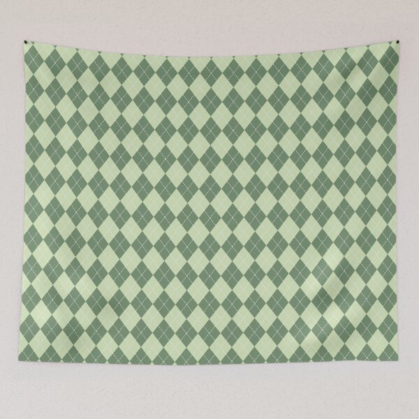 Item preview, Green Argyle Preppy Diamonds All Over designed and sold by Feeling Artsy.