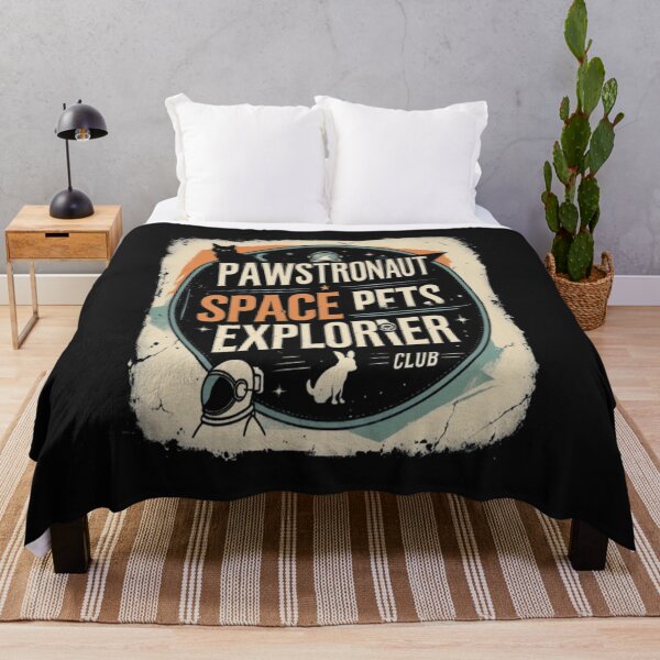 Item preview, Pawstronaut Adventures Vintage Space Pets Typography | Retro Sci-Fi Badge Design designed and sold by Ctrlr.