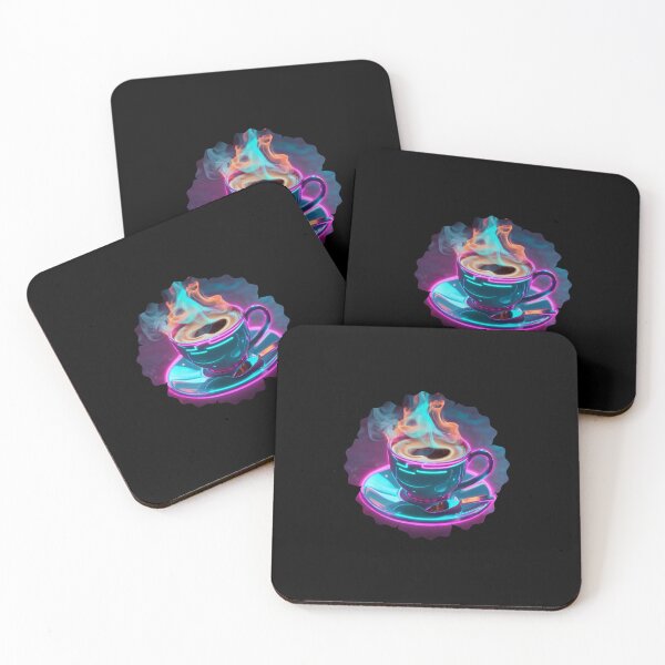 Item preview, Neon Cyber Coffee | Futuristic Cup Design designed and sold by FASA's ART.