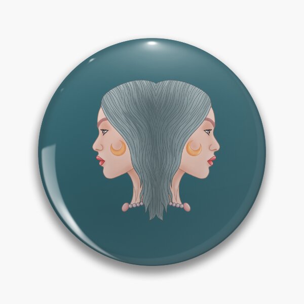 Item preview, Gemini Zodiac Twins designed and sold by HazelNAmethyst.