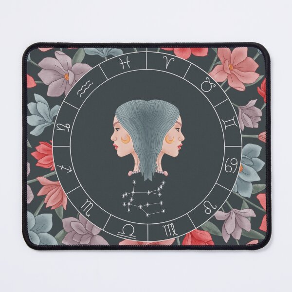 Item preview, Gemini Zodiac Twins designed and sold by HazelNAmethyst.