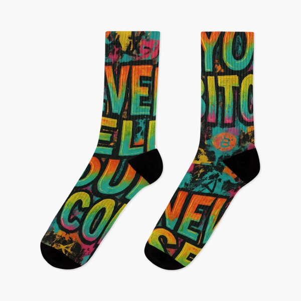 Item preview, Never Sell Your Bitcoin – Neon Graffiti Statement designed and sold by oneof21million.
