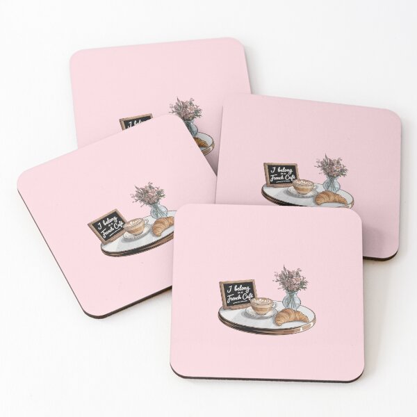 Item preview, French Cafe Coffee and Croissant designed and sold by MyDigitalStickerbook.