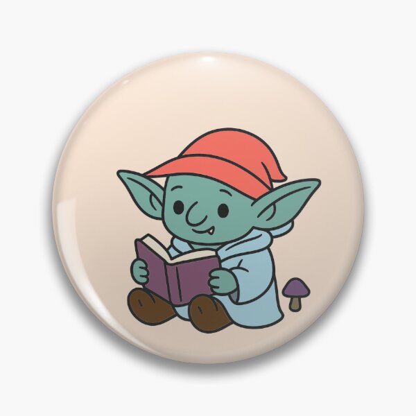 Item preview, Goblin Bookworm designed and sold by Moss & Mischief.
