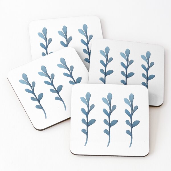Item preview, Blue leaves designed and sold by cadstudios.