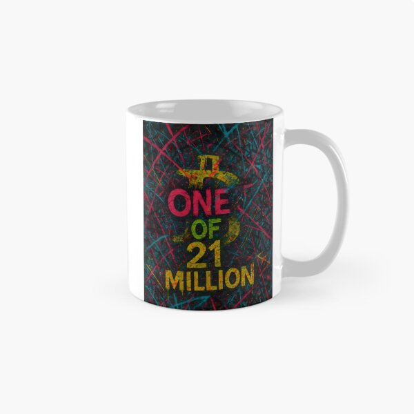 Item preview, One of 21 Million – Neon Bitcoin Graffiti designed and sold by oneof21million.