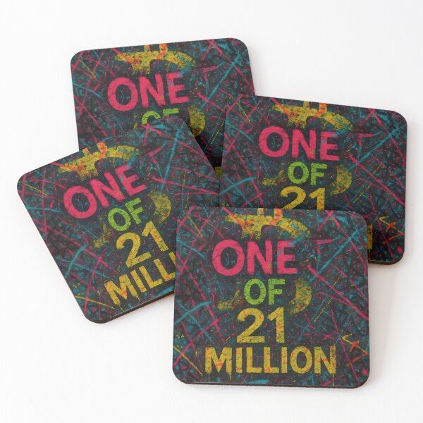 Item preview, One of 21 Million – Neon Bitcoin Graffiti designed and sold by oneof21million.