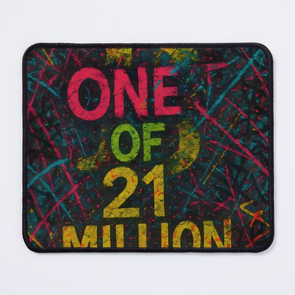 Item preview, One of 21 Million – Neon Bitcoin Graffiti designed and sold by oneof21million.