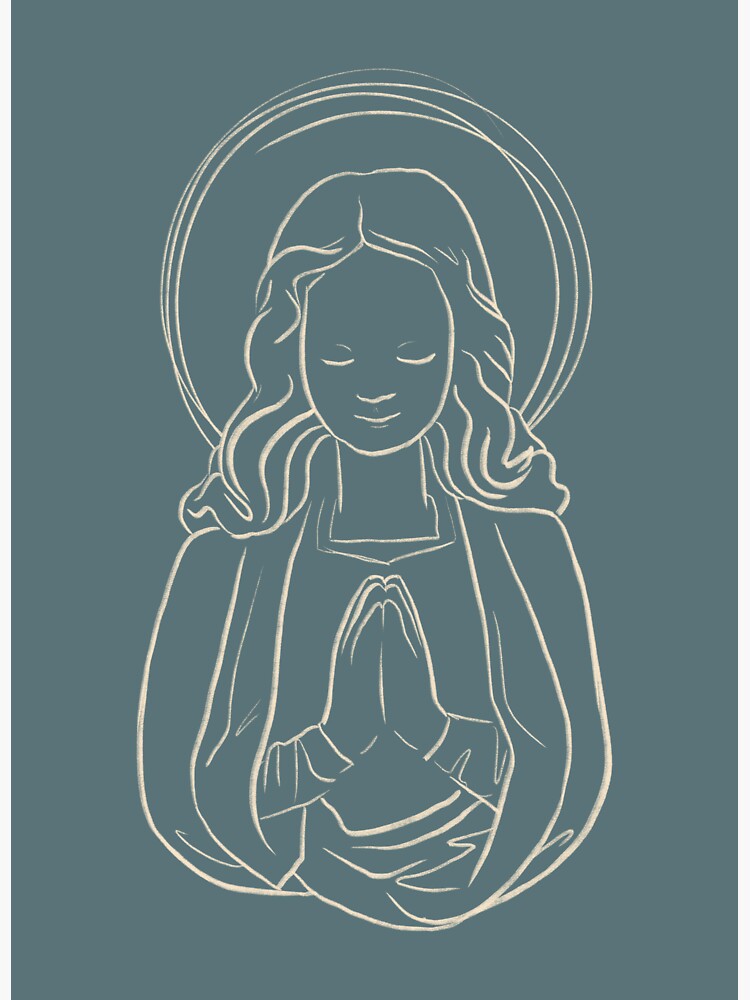 Thumbnail 3 of 3, Sticker, Mama Mary designed and sold by mariaoswalt.