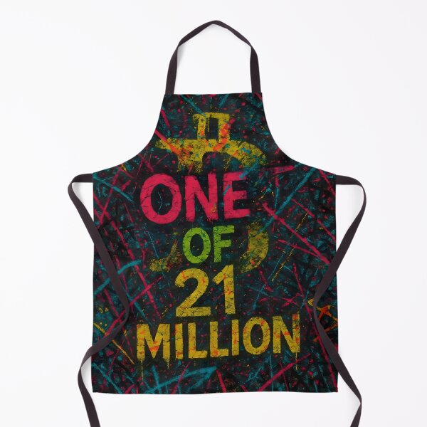 Item preview, One of 21 Million – Neon Bitcoin Graffiti designed and sold by oneof21million.