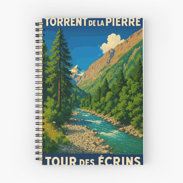Item preview, Torrent de la Pierre – Vintage Tour des Écrins Poster | Alpine Nature Poster designed and sold by Atelier Brume.