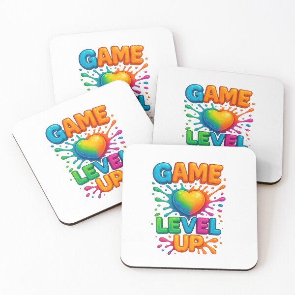 Item preview, Game Level Up – Color Splash Edition designed and sold by LevelUpDark.