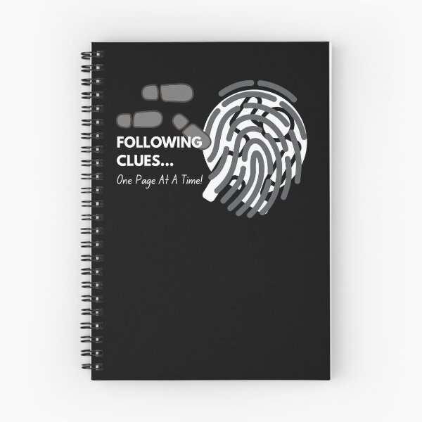 Item preview, FOLLOWING CLUES... One Page At A Time! designed and sold by ActOutTees.