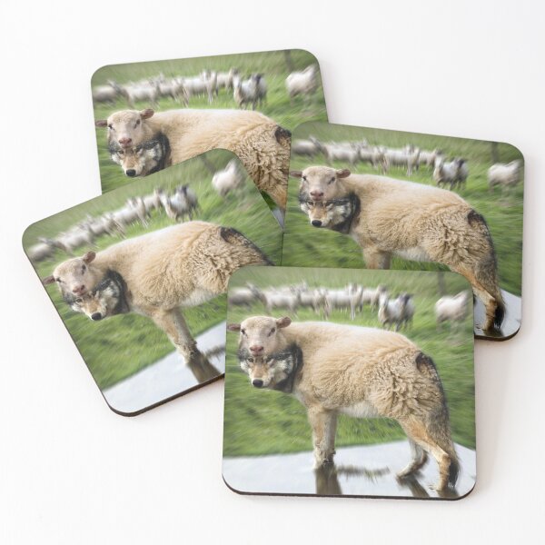 Item preview, Wolf Among Sheep – Surreal Collage designed and sold by caracatita75.
