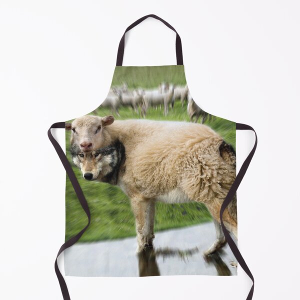 Item preview, Wolf Among Sheep – Surreal Collage designed and sold by caracatita75.
