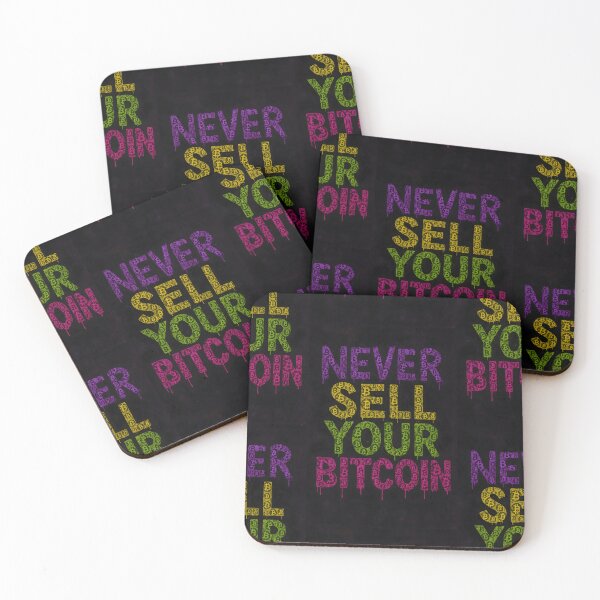 Item preview, Never Sell Your Bitcoin – Bitcoin Symbol Drip Graffiti designed and sold by oneof21million.