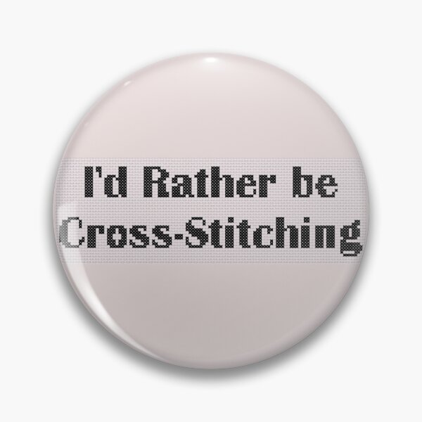 Item preview, I'd Rather be Cross-Stitching designed and sold by TelkArt.