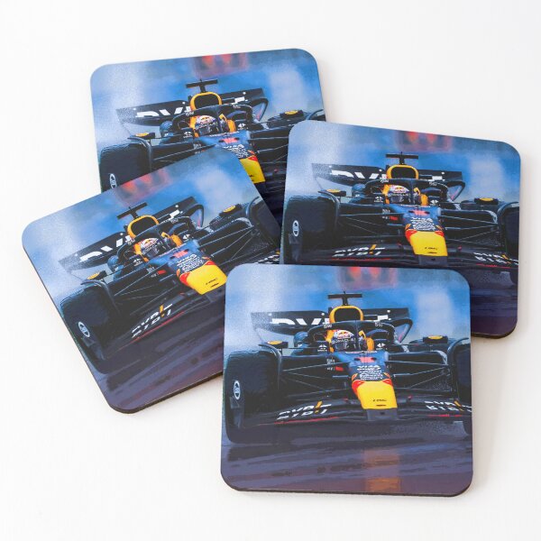 Item preview, Max Verstappen racing his 2024 F1 car in the rain during the Brazilian Grand Prix at Interlagos abstract designed and sold by Rodissimus1984.