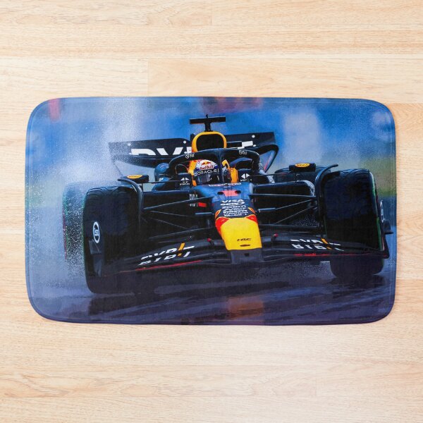 Item preview, Max Verstappen racing his 2024 F1 car in the rain during the Brazilian Grand Prix at Interlagos abstract designed and sold by Rodissimus1984.