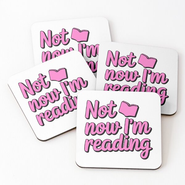 Item preview, Not Now I'm Reading! Pink Book Lover designed and sold by PMCreative.