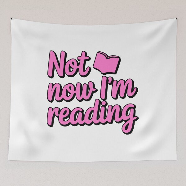 Item preview, Not Now I'm Reading! Pink Book Lover designed and sold by PMCreative.