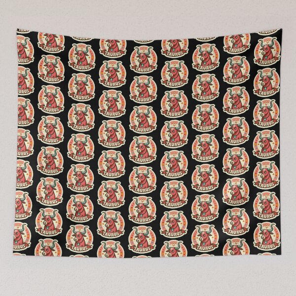 Item preview, Taurus Vintage – Retro Zodiac Art designed and sold by EuropeanPrints.