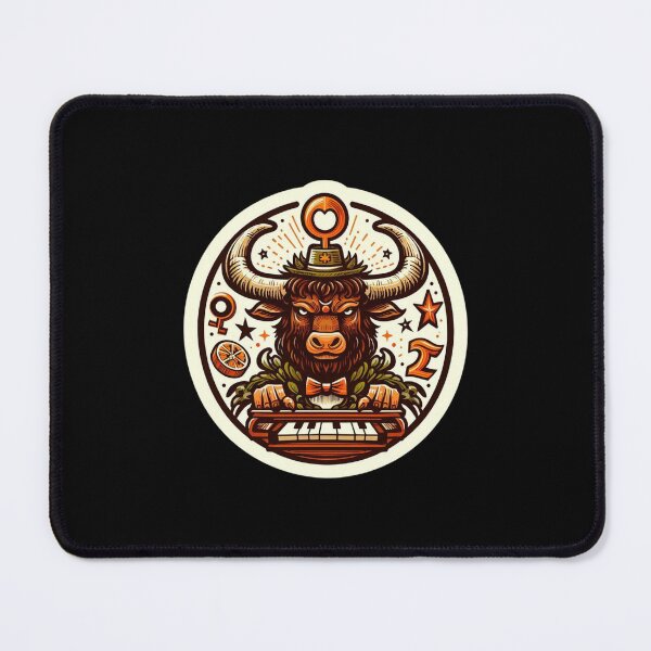 Item preview, Taurus Vintage – Retro Zodiac Art designed and sold by EuropeanPrints.