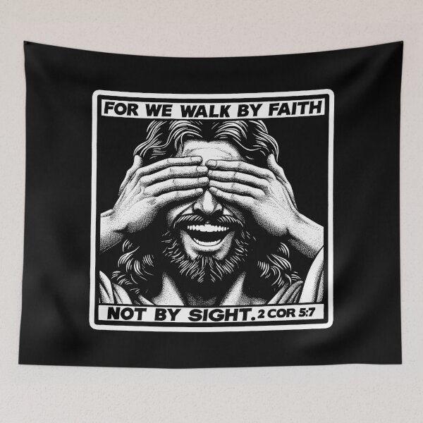 Item preview, 2 Corinthians 5:7 For We Walk By Faith Not By Sight designed and sold by plushism.