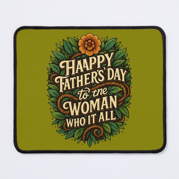 Item preview, Happy Father’s Day to the Woman Who Did It All – Strong Mom Gift Design designed and sold by Sepinik.