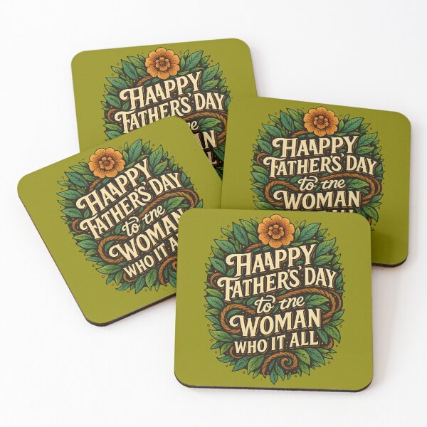 Item preview, Happy Father’s Day to the Woman Who Did It All – Strong Mom Gift Design designed and sold by Sepinik.