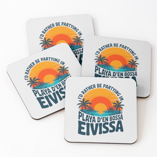 Item preview, Playa d'en Bossa Ibiza gift – I'd Rather Be Partying in Ibiza designed and sold by paulo silveira.