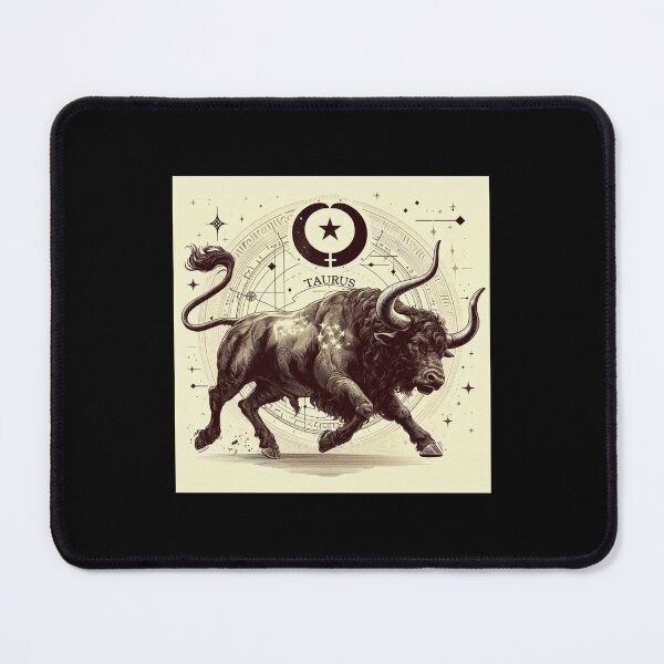 Item preview, Taurus Vintage – Retro Zodiac Art designed and sold by EuropeanPrints.