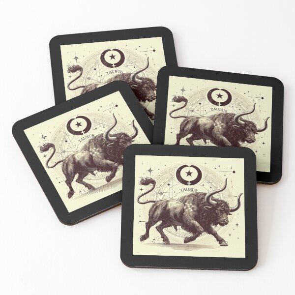 Item preview, Taurus Vintage – Retro Zodiac Art designed and sold by EuropeanPrints.
