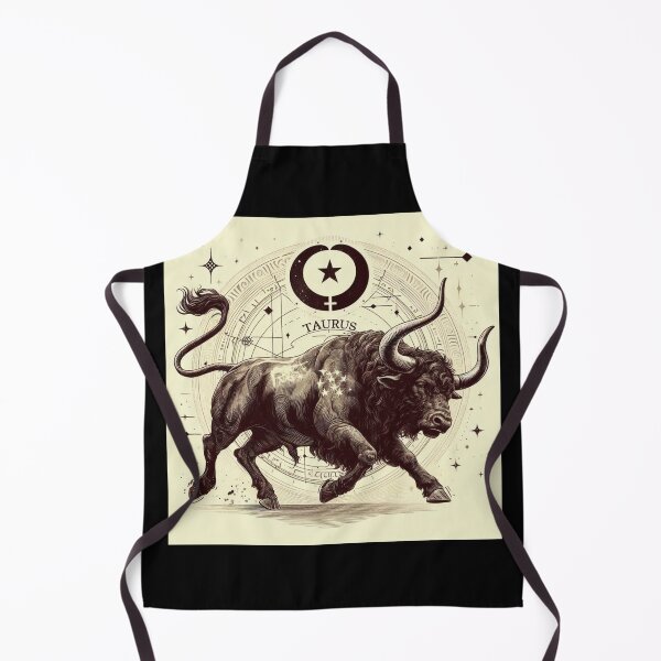 Item preview, Taurus Vintage – Retro Zodiac Art designed and sold by EuropeanPrints.